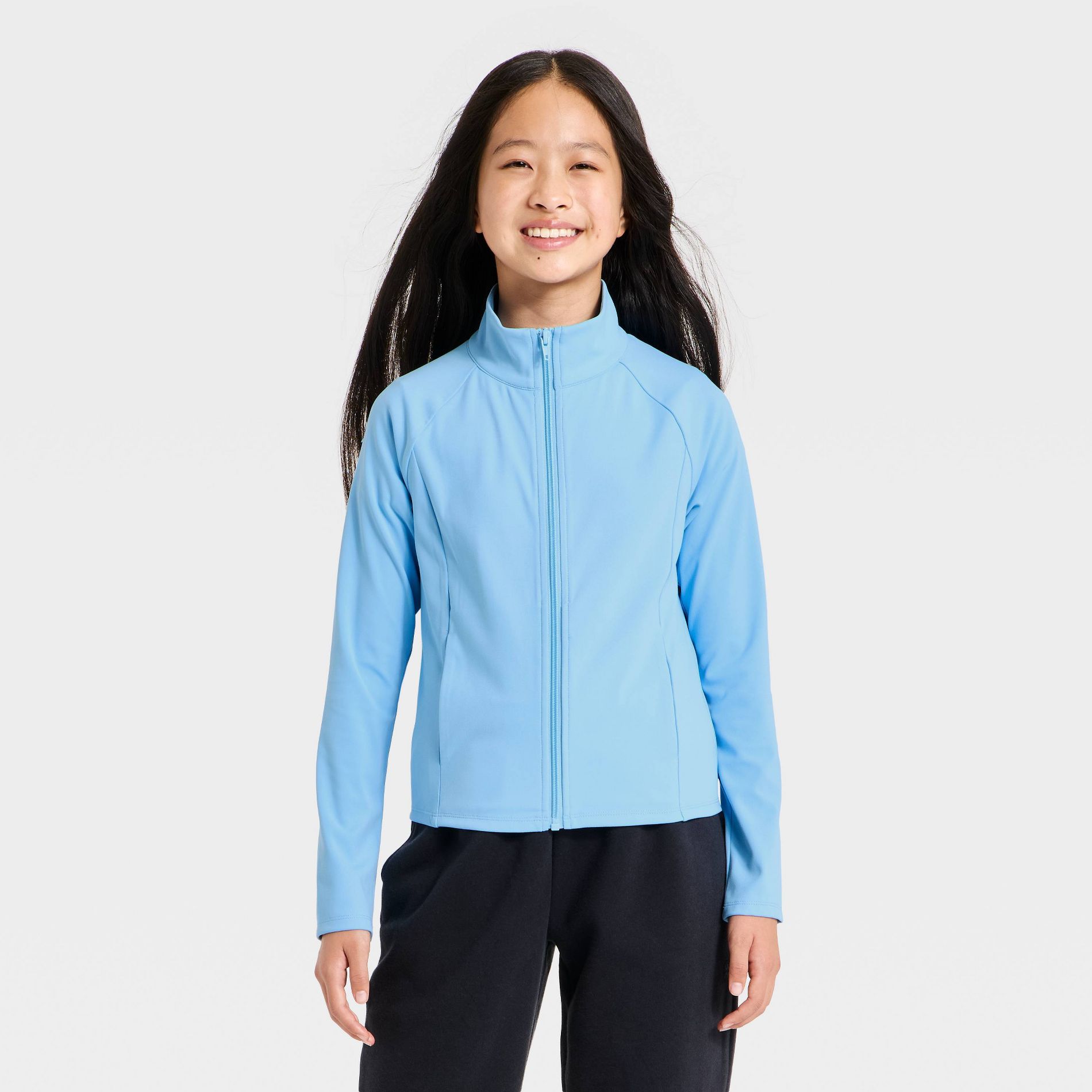 Girls' Super Soft Zip-up Jacket - art class™