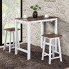 DOMETOUR 3 Pieces Counter Set Hanging Stool Easy To Clean For Small Space - 2 of 4