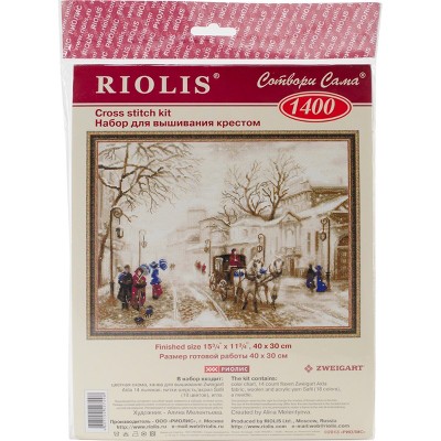 RIOLIS Counted Cross Stitch Kit 15.75"X11.75"-Old Street (14 Count)