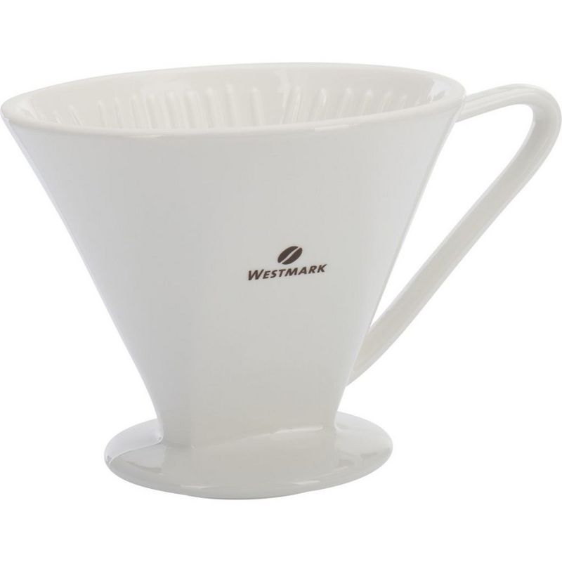 Westmark Coffee Filter Brasilia 6 Cups - Classic Aromatic Brew, Size 6, White Porcelain, 1 of 9