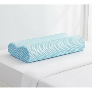 LISM Ergonomic Cervical Neck Pillow,Memory Foam Bed Pillow for Side Back Stomach Sleepers - 1 of 4