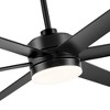 Airsurfer 65" Color-Changing LED Indoor/Covered Outdoor Ceiling Fan, 6 Plywood Blades, DC Motor, 6''/12'' Down Rods, Remote Included - 4 of 4