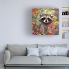 Trademark Fine Art - Tina Lavoie Shy Little Baby Raccoon Canvas Art - 2 of 4