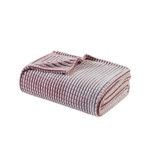 SEVOBAL Baby Blankets Carved Plush Blanket Queen Thick Warm Throw for Women and Men Soft Fuzzy Plush Queen Blanket for Winter, Red, 90"*90"*0.25" - 1 of 4