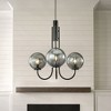 ALOADECOR Modern Glam Glass Globe Bubble Chandelier Sputnik  Hand Blown Glass Pendant Light For Living Room - 3 of 4