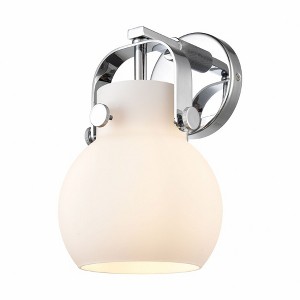 Pilaster II Sphere - 1 Light Wall Sconce In Industrial Style-9.75 Inches Tall and 6.5 Inches Wide - 1 of 1