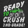 Youth Funny T Shirts Ready To Crush 2nd Grade Sarcastic Monster Truck Graphic Novelty Tee For Kids - Crazy Dog Youth T Shirt with Fun Design - 2 of 4
