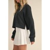 Women's Super Soft Air Scuba Oversized Crop Sweatshirt - Kimberly C - 3 of 4