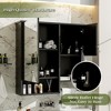 PAGED 29.5" Wall Mounted Bathroom Storage Cabinet Modern Medicine Cabinet with Mirror and Towels Bar, Over Toilet Storage Unit for Room - 2 of 4
