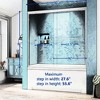 Zevemomo 56-60"W x 60"H Double Sliding Tub Shower Door, Aluminium Alloy Frame in Chrome, 1/4" (6mm) Thick Tempered Clear Glass - 4 of 4