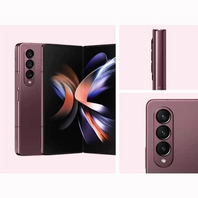 SAMSUNG Galaxy Z Fold 4 Cell Phone, Unlocked Android Smartphone, 512GB, Multi Window View, Foldable Display, S Pen Compatible, US Version, Burgundy