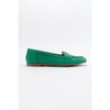 Dorothy - Green Leather Loafers | Forever & Always Shoes - 2 of 4