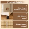 QingMoon Portable Wardrobe Closet, Collapsible Plastic Clothing Storage Cabinet, Clothes Organizer with Wheels and Magnetic Doors for Bedroom - 3 of 4