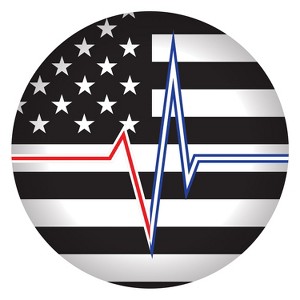 Beistle Heartbeat w/Flag Button, 2", (6/Pkg) Multicolored - 1 of 4