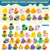 30-Piece Rubber Ducks Assortment with Mesh Bag, Mini Duckies for Bath and Pool Play - 2 of 4