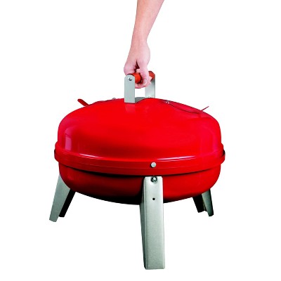 Americana The Wherever Grill - Dual-Fuel Electric and Charcoal Model 2130.4.511 - Red - Meco