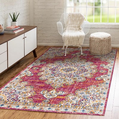 Bohemian FLAIR Boho Vintage Medallion Area Rug - JONATHAN Y