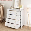 Nursery 4/5 Drawers Dresser for Bedroom, 37Inch/45 Inch Tall Chest of Drawers, Modern Clothes Storage Cabinet & TV Stand, Wood Drawer Organizer - 3 of 4