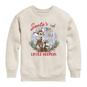 Boys' - Disney - Christmas - Santa's Little Helpers Graphic Long Sleeve Fleece Sweatshirt - 1 of 4