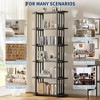 Jojoka  6 Tier Book Shelf, Modern Tall Bookshelf, Industrial Bookcase Corner Storage Organizer, Free Standing Storage Shelving - 4 of 4