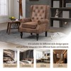 CAVINAS Mid Century Armchair, Upholstered Accent Chair, Lounge Chair with Sturdy Wood Legs for Living Room, Bedroom, Wingback Chair - 4 of 4