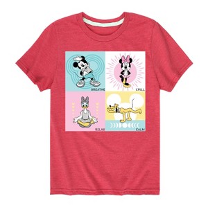 Boys' - Disney - Breathe Chill Relax Calm Short Sleeve Graphic T-Shirt - 1 of 4