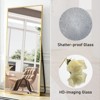 GlasFlength Full Length Mirrors Floor Standing Mirror, Wall Mirror with Stand Aluminum Alloy Thin Frame, Square Gold 64"*13.7"*21" - 4 of 4