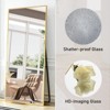 GlasFlength Full Length Mirrors Floor Standing Mirror, Wall Mirror with Stand Aluminum Alloy Thin Frame, Square Gold 64"*13.7"*21" - image 4 of 4