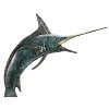 SPI Home Predatory Marlin Brass Sculpture with Dynamic Ocean Wave Base – 26" Coastal Statement Art - 3 of 3