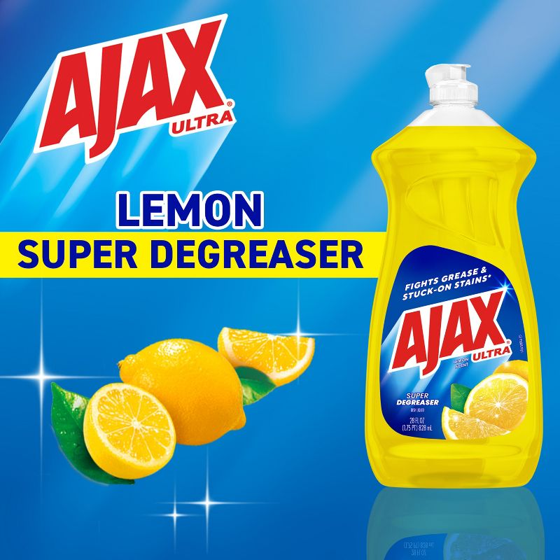 Ajax Lemon Ultra Super Degreaser Liquid Dish Soap - 28 fl oz, 5 of 15