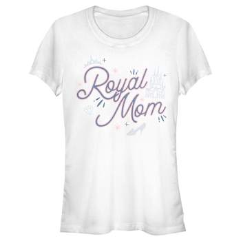 Juniors Womens Disney Royal Mom  T-Shirt -  -