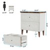 Resenkos File Cabinet, Filing Cabinet for Home Office, Wood File Cabinet, 2-Drawer Filing Cabinet Storage Cabinet,White - 3 of 3