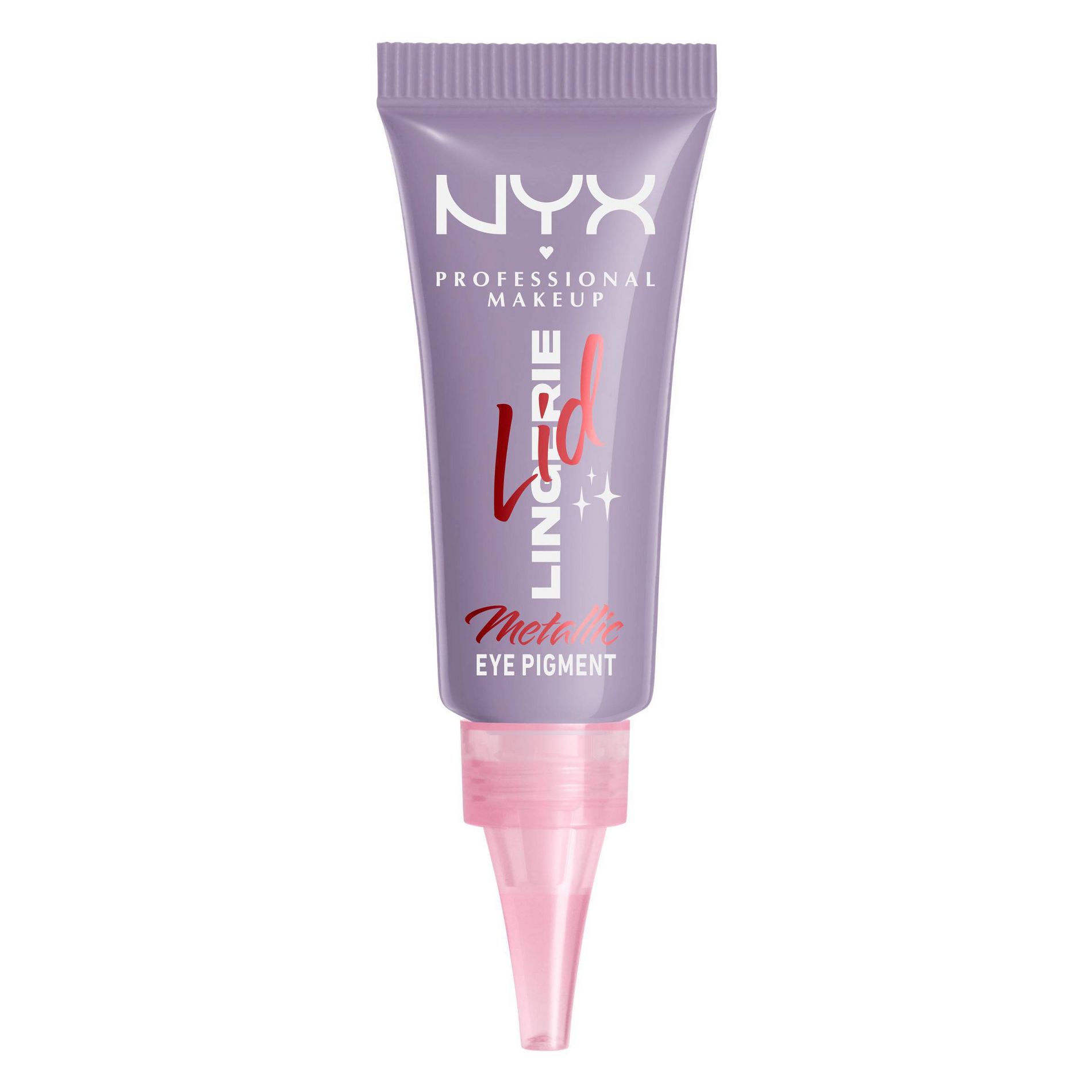 NYX Professional Makeup Lid Lingerie Cream Eye Pigment, 24H Smudge-Proof Cream Eyeshadow - 10 Lacy Lilac - 0.2 fl oz