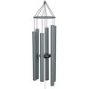 Alpine Corporation 39" Gray Tuned Aluminum Wind Chime: No Assembly, Outdoor Garden Decor, 1-Year Warranty - 2 of 4