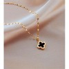 HTUTWOO Gold Necklace for Women, 14k Gold Dainty Charm Necklace, Elegant Trendy Jewelry Birthday Gifts for Women Gifts - 2 of 4
