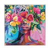 Kate & Laurel All Things Decor 30"x30" Sylvie Beaded She Was A Curious Mind Framed Canvas by Rachel Christopoulos White - 2 of 4