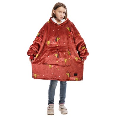 Catalonia Girls' Hoodie Sweatshirt, Oversized Wearable Fleece Pullover Boys, Gift Idea for Kids