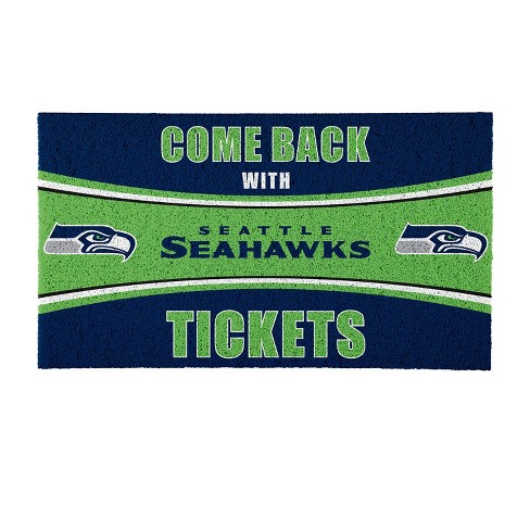 Evergreen Come Back With Tickets Seattle Seahawks 28 X 16 Woven Pvc Indoor Outdoor Doormat Target