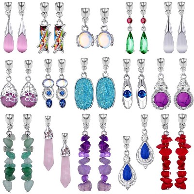 Wholesale Clip On Earrings - 15 Pairs Lightweight Silver Tone Studs for Women