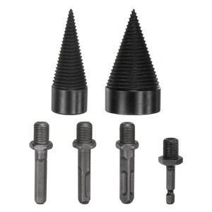 Unique Bargains Firewood Outdoor Farm Log Splitter Drill Bit 2 Pcs - 1 of 4