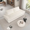 NicBex Upholstered Loveseat Sofa Modern 3 in 1 Convertible Sleeper Sofa Bed with Side Pockets Velvet Fabric 2 Seater Couch for Living Room - 4 of 4