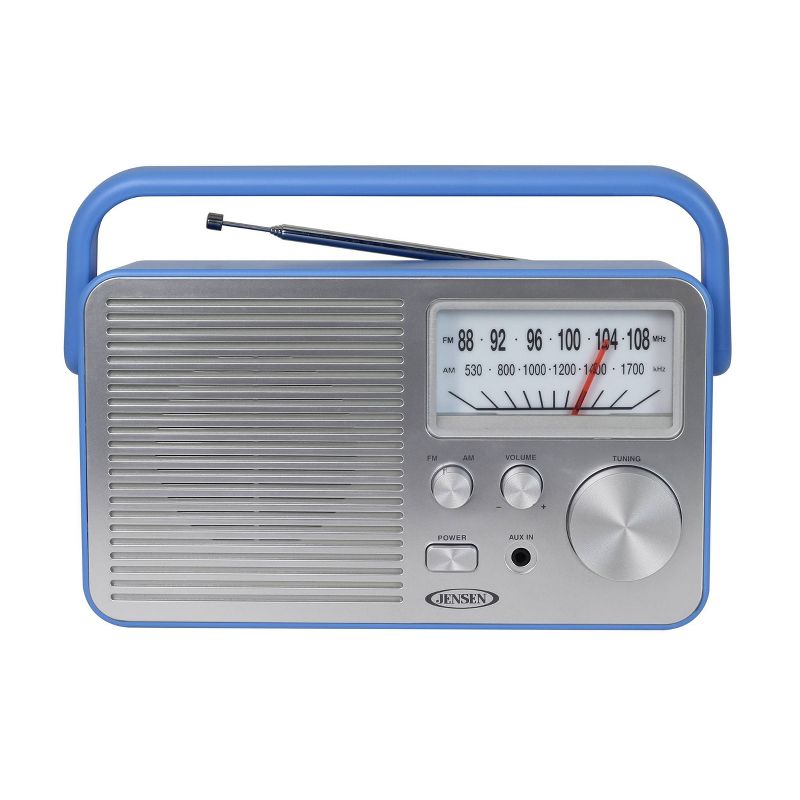 JENSEN Portable AM/FM Radio - Blue, 3 of 7