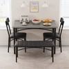 Whizmax Dining Table Set for 4, Kitchen Table with Upholstered Chairs and Bench, Kitchen Table Set for Small Space, Apartment, Home, Studio - 3 of 4