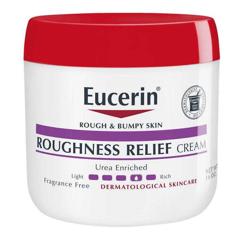 Eucerin Roughness Relief Cream Fragrance Free Body Cream for Dry Skin - 16oz, 1 of 15