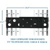 Mount-It! Articulating TV Wall Mount Low-Profile Full Motion Design for 32 - 75 in. Screen LCD LED 4K Flat Panel Screen TVs | 175 lbs. Weight Capacity - image 2 of 4