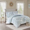 Gracie Mills Leo 8 Piece Reversible Cotton Floral Comforter Set - 2 of 4