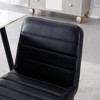 PU Leather Chair With Metal Legs Set Of 2 Armless Dining Chairs Upholstered Office Chairs Leisure Chairs For Restaurants Living Rooms Kitchens - 4 of 4