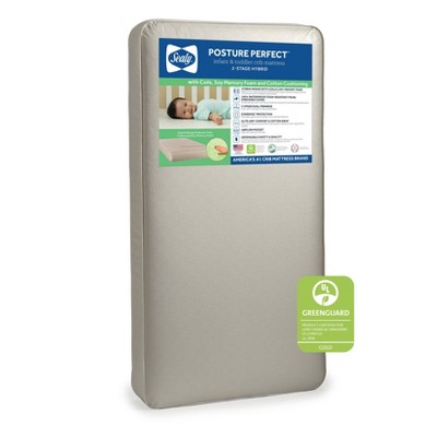 Sustainably Sourced 52.5" Hybrid Memory Foam & Innerspring Toddler Mattress