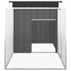 vidaXL Chicken Cage Anthracite 78.7 in.x35.8 in.x39.4 in. Galvanized Steel - 4 of 4