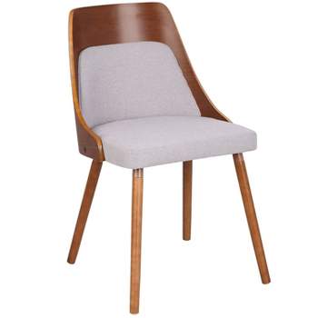 Anabelle Mid Century Modern Dining Chair Brown/Gray - Lumisource
